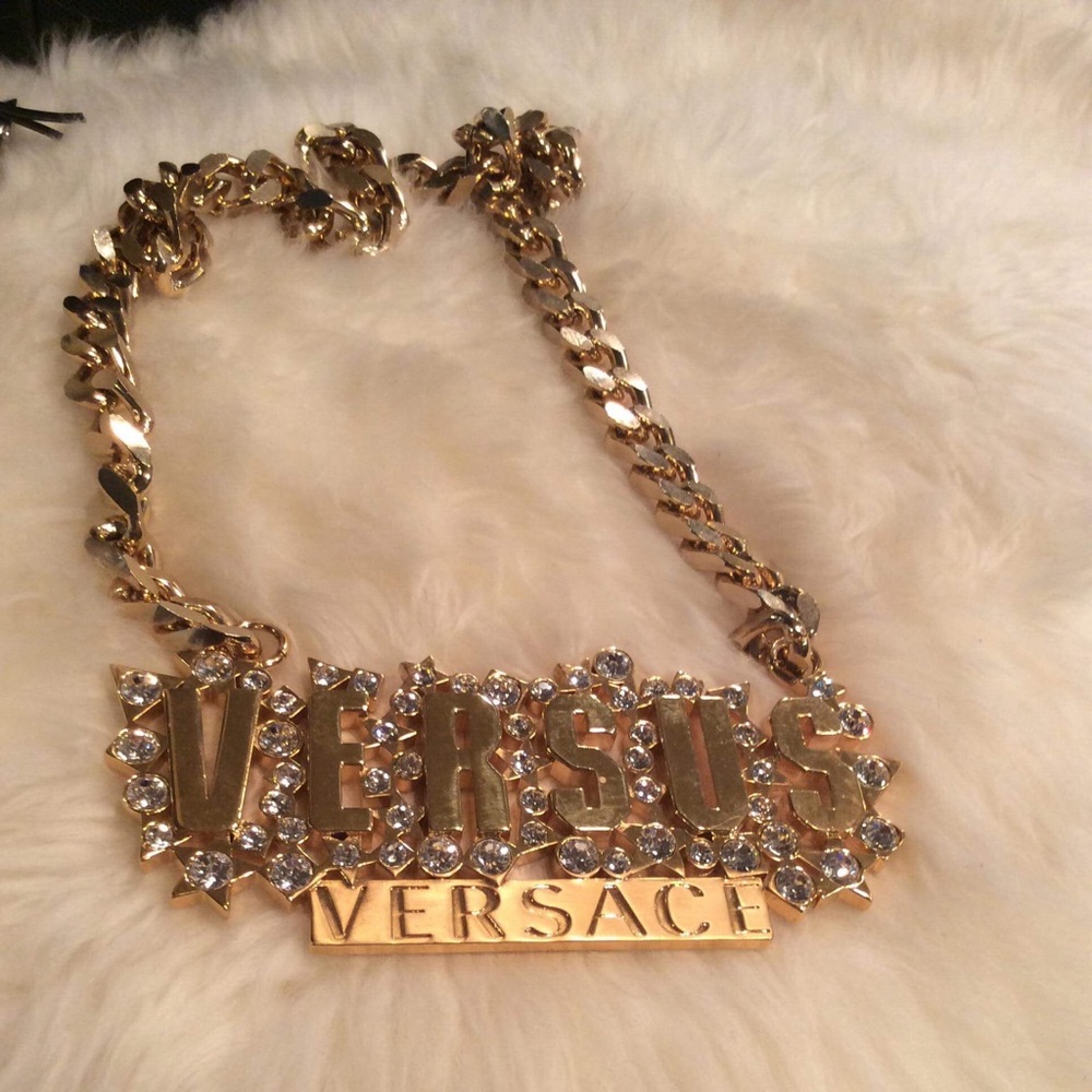 Versus by Versace Vintage Logo with rhinestones